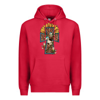 Cardinal leopard cross  sunflower Premium Hoodie - JahusDesignShop