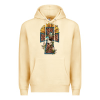 Pina Colada leopard cross  sunflower Premium Hoodie - JahusDesignShop
