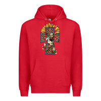 Red leopard cross  sunflower Premium Hoodie - JahusDesignShop