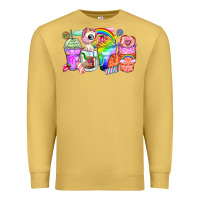 Antique Gold unicorn coffee cups Premium Sweatshirt - Zillion Design Studio