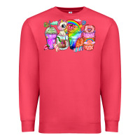 Cardinal unicorn coffee cups Premium Sweatshirt - Zillion Design Studio