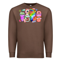 Chestnut unicorn coffee cups Premium Sweatshirt - Zillion Design Studio