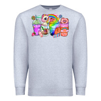 Heather Grey unicorn coffee cups Premium Sweatshirt - Zillion Design Studio