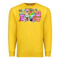Lemon unicorn coffee cups Premium Sweatshirt - Zillion Design Studio