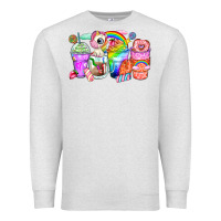 Oatmeal Heather unicorn coffee cups Premium Sweatshirt - Zillion Design Studio