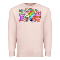 Pale Pink unicorn coffee cups Premium Sweatshirt - Zillion Design Studio