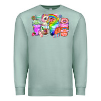 Seafoam unicorn coffee cups Premium Sweatshirt - Zillion Design Studio