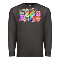 Smoke unicorn coffee cups Premium Sweatshirt - Zillion Design Studio