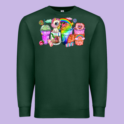 Premium Sweatshirt unicorn coffee cups