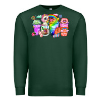 Sports Green unicorn coffee cups Premium Sweatshirt - Zillion Design Studio