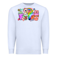 White unicorn coffee cups Premium Sweatshirt - Zillion Design Studio