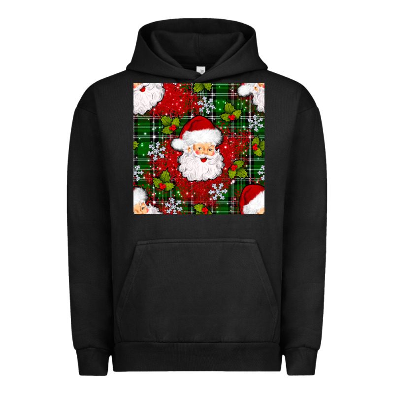 Christmas Santa Claus Seamless Pattern Urban Hoodie by BundleAndBundleShop | Teevron