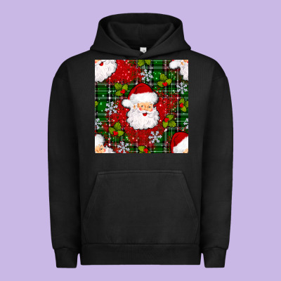 Christmas Santa Claus Seamless Pattern Urban Hoodie Designed By Bundleandbundleshop