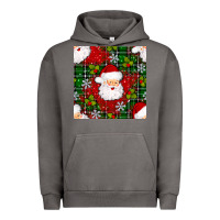 Pigment Tornado Christmas Santa Claus Seamless Pattern Urban Hoodie - BundleAndBundleShop
