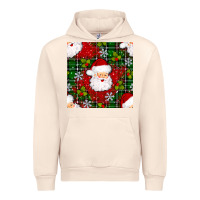 Sandshell Christmas Santa Claus Seamless Pattern Urban Hoodie - BundleAndBundleShop