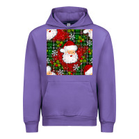 Tulip Christmas Santa Claus Seamless Pattern Urban Hoodie - BundleAndBundleShop