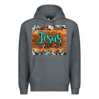 Rock jesus loves you Premium Hoodie - JahusDesignShop