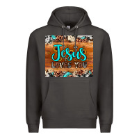 Smoke jesus loves you Premium Hoodie - JahusDesignShop