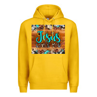 Lemon jesus loves you Premium Hoodie - JahusDesignShop