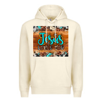 Sandshell jesus loves you Premium Hoodie - JahusDesignShop