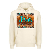 Tofu jesus loves you Premium Hoodie - JahusDesignShop