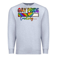 Heather Grey gay pride loading lgbtq Premium Sweatshirt - texasbilliewilder