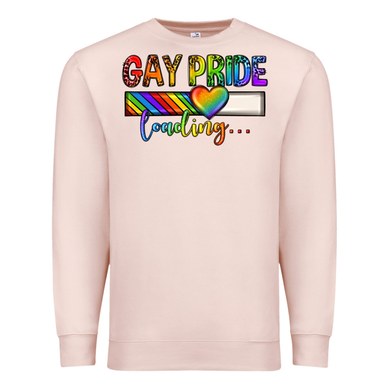 Gay Pride Loading Lgbtq Premium Sweatshirt by texasbilliewilder | Teevron