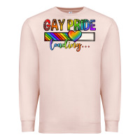 Pale Pink gay pride loading lgbtq Premium Sweatshirt - texasbilliewilder