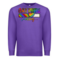 Purple gay pride loading lgbtq Premium Sweatshirt - texasbilliewilder