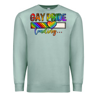 Seafoam gay pride loading lgbtq Premium Sweatshirt - texasbilliewilder