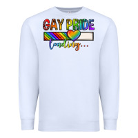 White gay pride loading lgbtq Premium Sweatshirt - texasbilliewilder