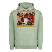 Pigment Oil Green gnome joy Urban Hoodie - JahusDesignShop