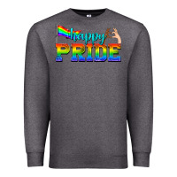 Charcoal Heather happy pride Premium Sweatshirt - texasbilliewilder