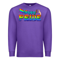 Purple happy pride Premium Sweatshirt - texasbilliewilder