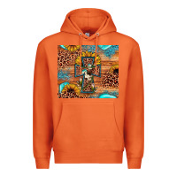Carrot leopard cross sunflower Premium Hoodie - JahusDesignShop