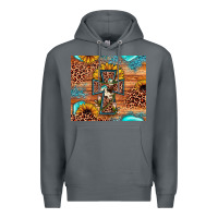 Rock leopard cross sunflower Premium Hoodie - JahusDesignShop