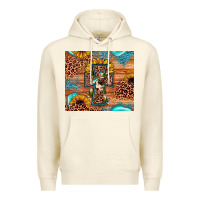 Sandshell leopard cross sunflower Premium Hoodie - JahusDesignShop