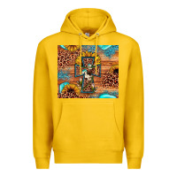 Lemon leopard cross sunflower Premium Hoodie - JahusDesignShop