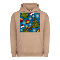 Christmas Trees And Bells Seamless Pattern Urban Hoodie | Teevron