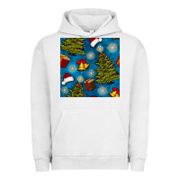 Pigment Lunar Rock christmas trees and bells seamless pattern Urban Hoodie - BundleAndBundleShop