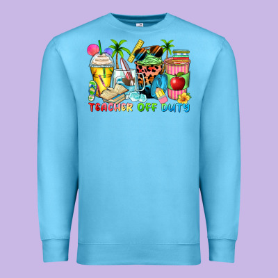Premium Sweatshirt teacher off duty coffee cups