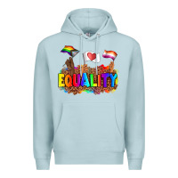 Blue Mist equality pride flags Premium Hoodie - AdoDesignShop