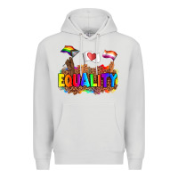 Dove Grey equality pride flags Premium Hoodie - AdoDesignShop