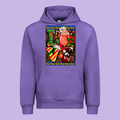 Love Coffee Cup Christmas Urban Hoodie Designed By Adodesignshop