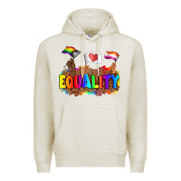 Oatmeal Heather equality pride flags Premium Hoodie - AdoDesignShop