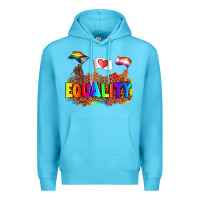 Ocean Blue equality pride flags Premium Hoodie - AdoDesignShop