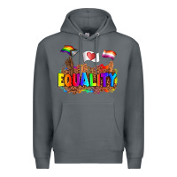 Rock equality pride flags Premium Hoodie - AdoDesignShop