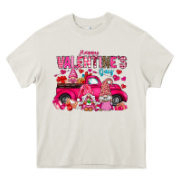 Cream Happy Valentines Day Heavy Core Tee - CowhideDigitalArt