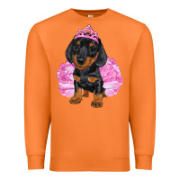 Carrot Balerina Dachshund With Tutu Premium Sweatshirt - RanaPortraitStore