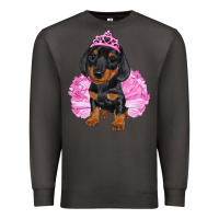 Smoke Balerina Dachshund With Tutu Premium Sweatshirt - RanaPortraitStore